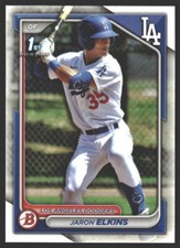 Jaron Elkins #BP-106 2024 Bowman Prospects Los Angeles Dodgers