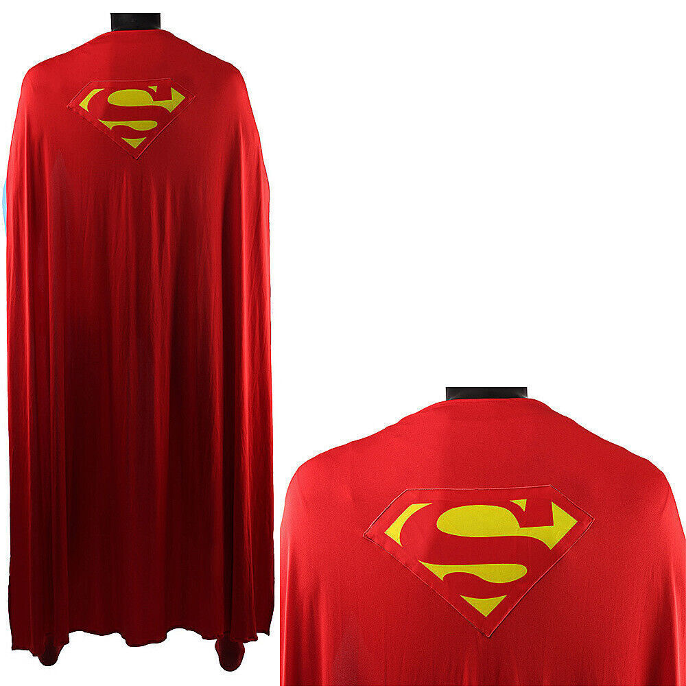 Superman: The Man of Steel Cosplay Costume Jumpsuit Cloak Halloween Full  Set