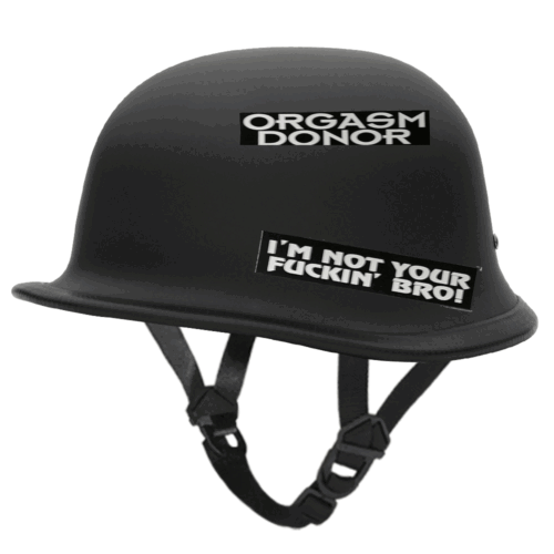 LOTE DE 100 CALCOMANÍAS ADHESIVAS PARA CASCO DE MOTOCICLISTA DIVERTIDO BLANCO Y NEGRO style4 - Imagen 2 de 2