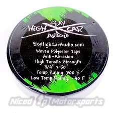 Sky High Car Audio Woven Polyester Anti-Abrasion Wire Harness Tape