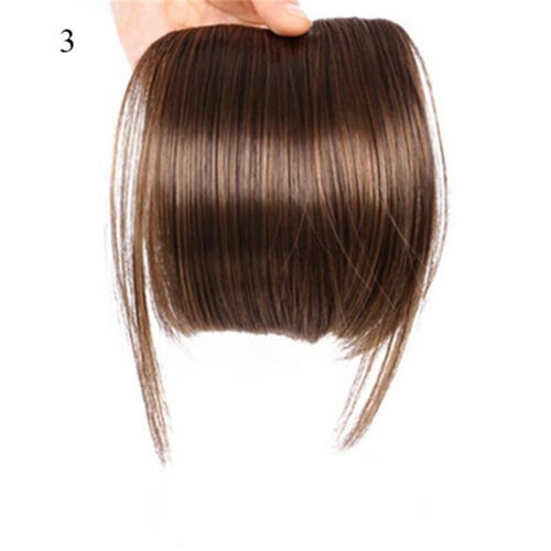 Wig REAL as Human Extension One Piece Thick Natural Fringe Bangs Clip In Hair - Picture 16 of 29