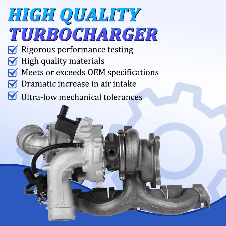 OEM CCTA Turbo Turbocharger^For Audi A3 2008-2016 VW Beetle CC Jetta Passat 2.0L Foto 3 de 4