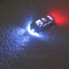 50 pcs Lighted Cars N Scale 1:160 Model Cars with 12V LEDs Lights 
