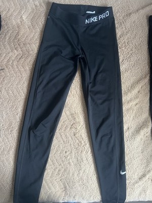 Nike Pro Damen Leggings Schwarz Gr. S Polyester/Elasthan Stretch High Waist