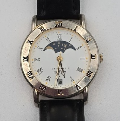 LA Express Quartz LAX476 Stars Night Sky Sun Moon Wrist Watch - New Battery
