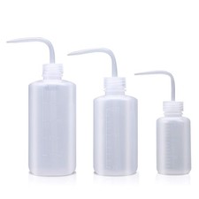 Wash bottle, 3 Pack LDPE Squeeze Bottles, Safe Plastic Low Density Polyethyle...