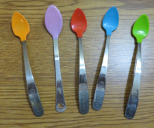 GERBER Lot of 5 baby spoons soft tip MULTICOLORED