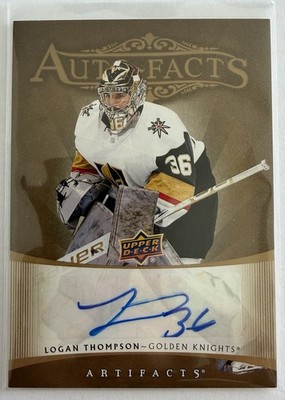 2022-23 Upper Deck Artifacts - 2005-06 Retro Auto Facts Logan Thompson #RAF-LT