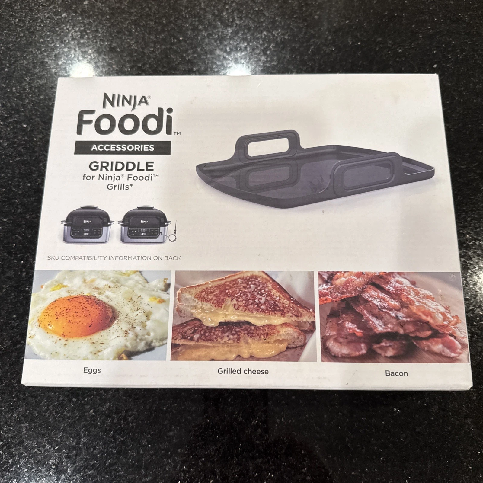 Ninja Foodi Griddle Accessory Grill 123KY300 Compatible With AG300 & AG400 Open
