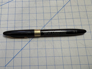 WA Sheaffer White Dot Black Vacuum Fill Fountain Pen 14K Nib Vintage- HUMBLE OIL