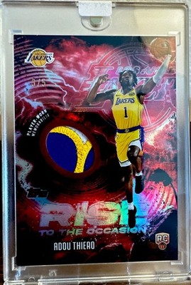 2025-26 Topps - Rise to the Occasion Relics Adou Thiero #RTO-AT RED /5 RARE