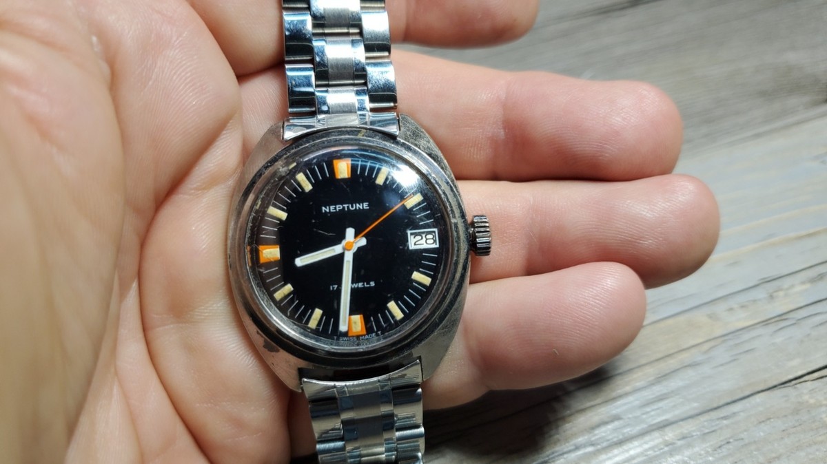 Aquadive Cushion Case Diver Watch Aquadive Day Date Diver Watch