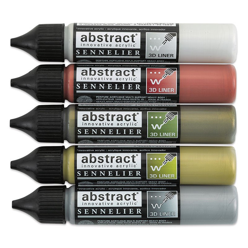 Sennelier Abstract Liner peinture acrylique pour personnaliser vos toiles de salon
