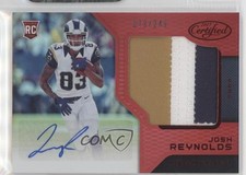 2017 Certified Freshman Fabric Signatures Mirror Red /249 Josh Reynolds Auto 1j2