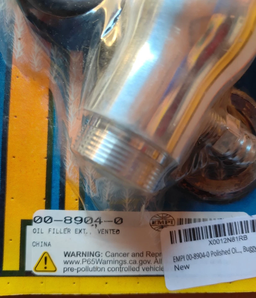 EMPI Polished Oil Filler Tube VW Beetle 1961 on VW T2 Split 1961-1967 VW T2 Bay - Image 2 of 2