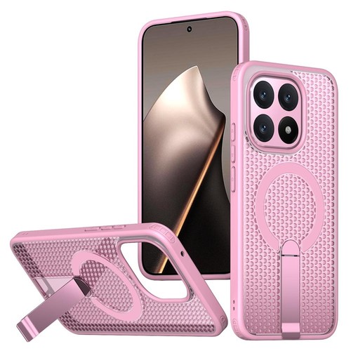 Kühlende Hülle für Xiaomi 15T 5G Hybrid Acryl Design mit MagSafe & Stand Rosa Kühlende Hülle für Xiaomi 15T 5G Hybrid Acryl Design mit MagSafe & Stand Rosa