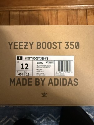 adidas Yeezy Boost 350 V2 Oreo BY1604 Core Black/Core White Low Top Men