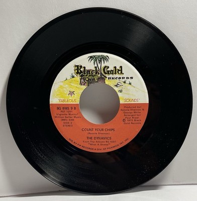 THE DYNAMICS 45 Count Your Chips / Funkey Key NOS on BLACK GOLD