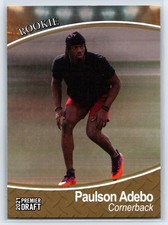 2021 SAGE Premier Draft Paulson Adebo Rookie Gold Parallel RC #133