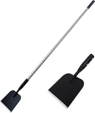 Flat Shovel with Adjustable Handle, 59 in Floor Scraper, Ice Scraper, Garden Cle