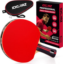 Professional Ping Pong Paddle - Best Table Tennis Racket with Carrying Case - IT