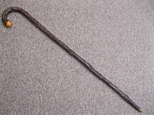 200 Yr Old Irish Blackthorn Cane with Provenance