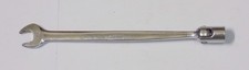 SNAP- ON COMBINATION  WRENCH. 7 / 1 6 INCH.  OPEN + FLEX HEAD  MADE IN THE USA!.