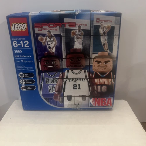 Lego NBA Ray Allen, Tim Duncan, And Pau Gasol  New #3560