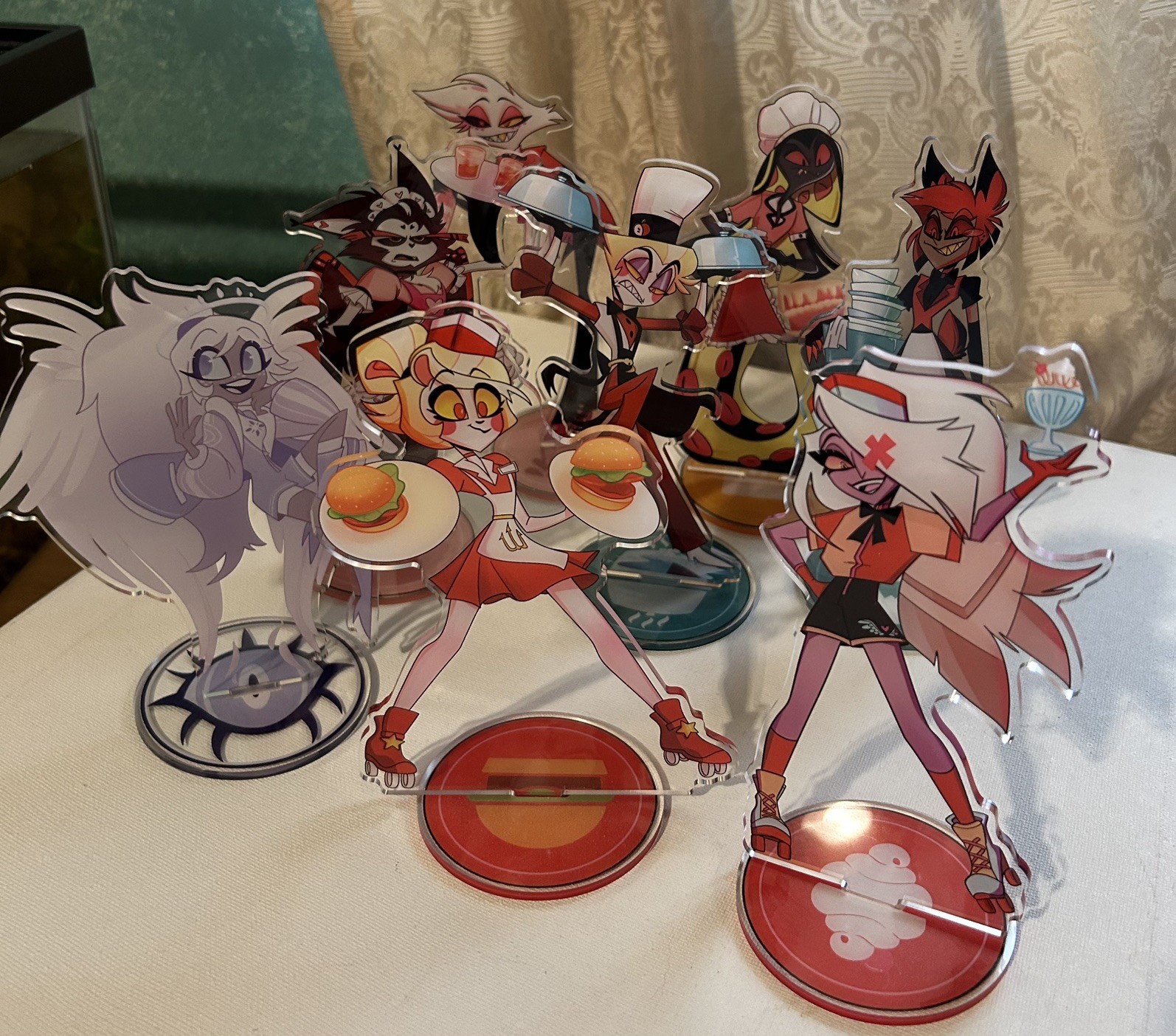 Hazbin Hotel Cafe Double Sided Acrylic Standees