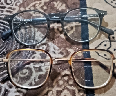 2 Pairs Designer Eyeglasses Bundle: HEYWEAR (Levine 1) & Premium CUBITTS Frames