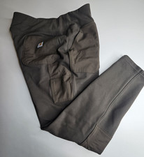 Carhartt Women's Brown Fitted Ankle Utility Pants Pockets Size XL 16-18 