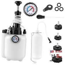 3L Brake Fluid Bleeder Kit with 1L Catch Bottle, Manual Pressure Brake Bleeder