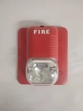 System Sensor S1224MC Fire Alarm Strobe Wall Red Preowned