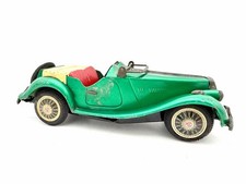 Vintage Japan Tin MG Roadster Convertible Car Toy Non Working