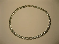 STERLING SILVER "XO" HUGS & KISSES NECKLACE & BRACELET 8 MM WIDE W/LOBSTER CLASP