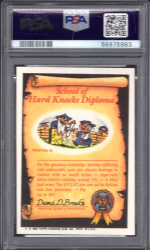 1985 Garbage Pail Kids OS2 2nd series -- Schizo Fran #49b -- PSA 7 NM glossy - Picture 3 of 3