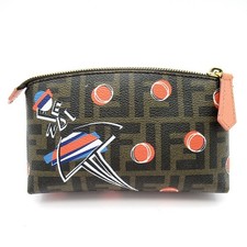 FENDI Zucca borsa motivo ballerina 8N0114 PVC altra borsa marrone USATO