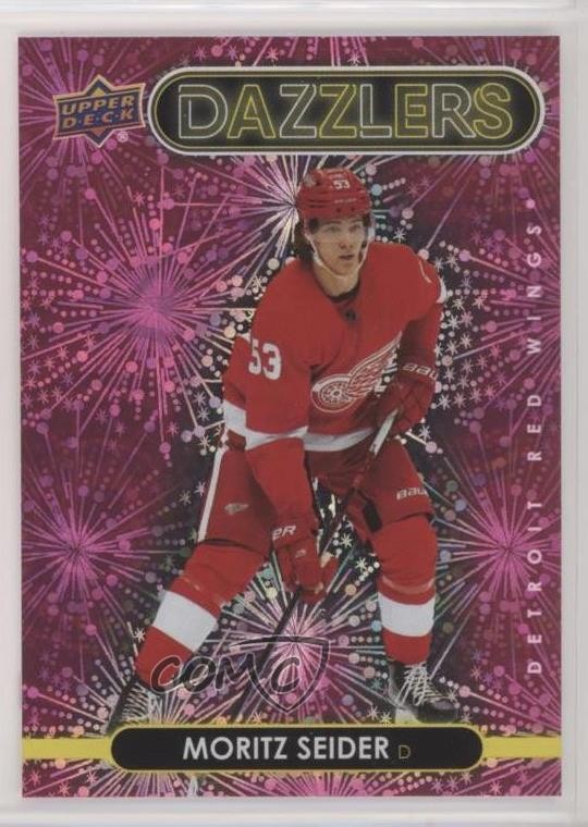 2021-22 Upper Deck Series 2 Dazzlers Pink Moritz Seider #DZ-67 Rookie RC