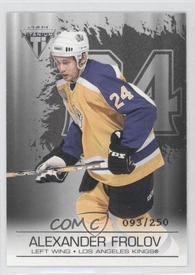 2003 Pacific Private Stock Titanium Retail Jersey Number 93/250 Alex Frolov 0a4