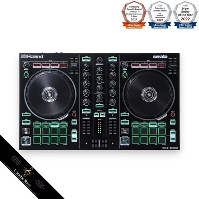 Roland DJ-202 2-Kanal 4-Deck Serato DJ-Controller Eingebaute Drum-Effekte Japan