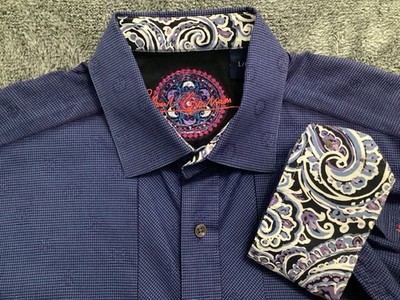 Robert Graham Casual Button Down Men s Shirt Size L
