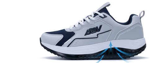 Orthotic Men's Shoes with Arch Support, Wide Platform Walking Sneakers Comfort - Picture 10 of 10