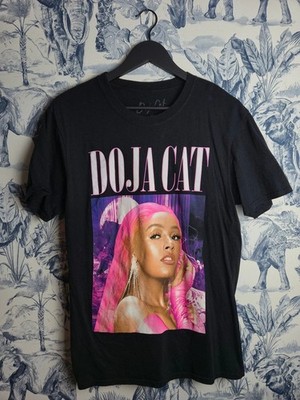 Doja Cat T-Shirt schwarz Grafikdruck Musik Merch Größe L