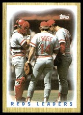 Reds Leaders 1987 Topps #281 Reds Insert ? Parallel ? SEE SCAN! FREE SHIPPING