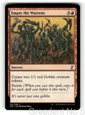 Empty the Warrens 162 Common Time Spiral: Remastered Magic: The Gathering LP