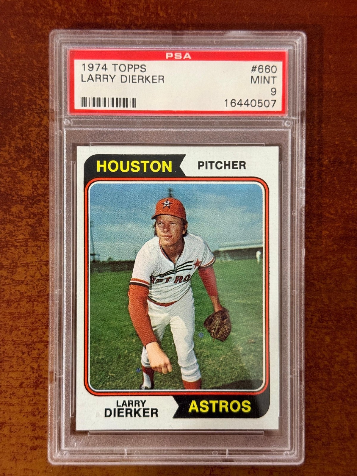 1974 Topps Larry Dierker #660 PSA 9 Mint Houston Astros Vintage