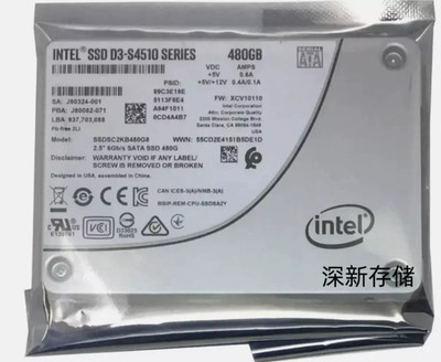 Intel D3 S4510 Series 480GB SSD 2.5'' SATA 6Gb/s Solid State Drive SSDSC2KB480G8