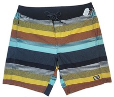 SAXX Mens 36 BETAWAVE BOARD SHORTS Swim Trunks No Liner Blanket Stripes