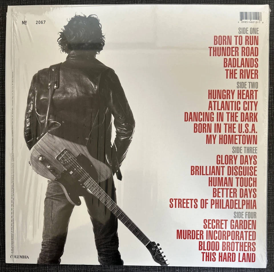 Greatest Hits by Bruce Springsteen (Record, 2018) Record Store Day Red, Numbered - Image 2 of 4