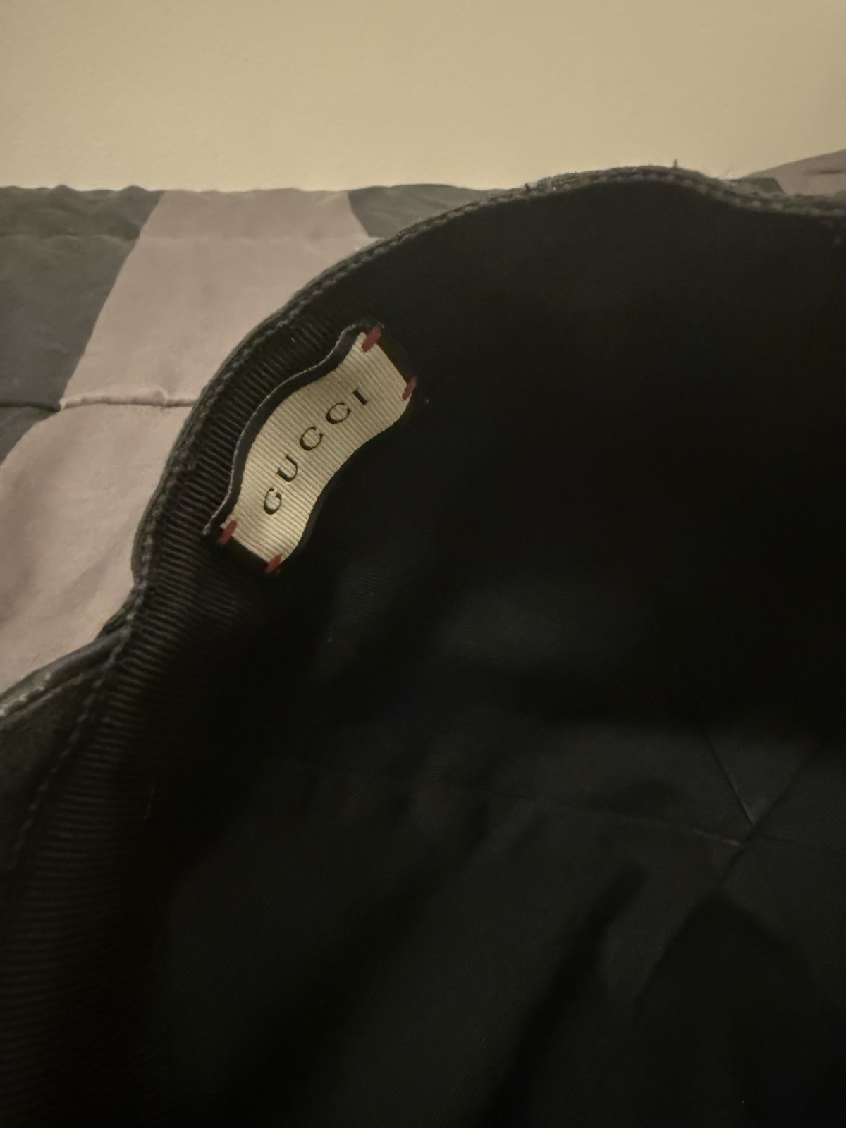 Authentic Gucci Monogram Web Stripe Baseball Cap - image 6